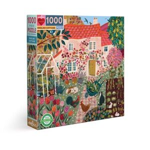 Eeboo English Cottage 1000 pc Puzzle NIB Sealed